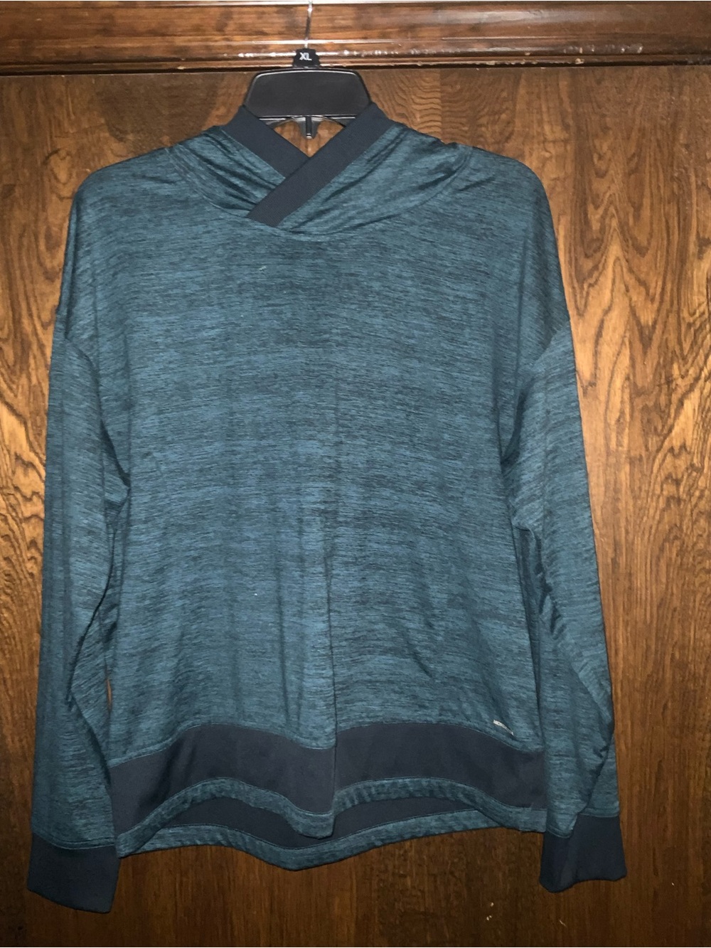 Mondetta Teal and Black Performance Hoodie